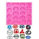 BAKEWAREIND Lyba Moulds Car Designer Brands Logo Fondant Silicone Cake Mould l Cake Mould l Silicone Cake Mould l Decorating Cake Mould l Chocolate Moulds l Cake Moulds l Moulds