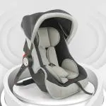 Dash 4 in 1 Infant Baby Car Seat Carry Cot and Rocker with Canopy for Kids 0-15 Months. (Grey)