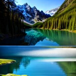 Love Creation A4 Size poster print for creative wall art- calm-waters-10732(Non Sticker)