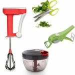 ODD M EVEN Quick and Handy Chopper, Blender, Vegetable Cutter, Scissor Kitchen Tool Set
