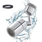ZURU BUNCH Dual Water Function Kitchen Faucet Aerator Filter Universal Faucet Aerator with 4 Layer Mesh Filter 720 Degree Rotation Splash Filter Universal Faucet (Pack of 1)