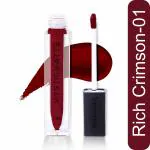 veloxveda MysticMatte Water & Smudge-Proof Lipstick | Enriched with Vitamin E & Jojoba Oil (Rich Crimson) 5 ml