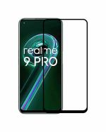GADGETRONICS Realme 9 Pro Black Tempered Glass Scratch Resistant and Anti Fingerprint Screen Protector with Easy Installation Kit
