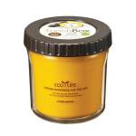 Lock & Lock Yellow Round Plastic Double Walled Rice Container with Brown Lid 360 ml