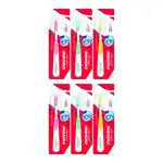 Leeford Enshine Advance Clean+ Toothbrush Pack of 6- with Superior Ultra Soft Bristles