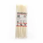 Novoflex CPR 300 ES ,Cab Lok Reusable Cable Ties 300 x 4.8 mm Colour: Natural White ,Pack of 100, 12 Inch, Tensile Strength: 20 KGF / 44 LBS