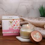 Iris Celeste Apothcary Jar Candle Fragrance Fleur, Variant Kenzo, 113g 4oz Pearl Collection