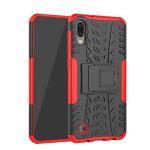 Lustree Samsung Galaxy A10 Red Plastic Scratch Resistance and Shock Proof Mobile Back Cover Case - 18 x 5 x 0.05 cm