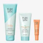 SMART BEAUTY Oriflame PURE SKIN SOS Blemish Gel 6 ml , PURE SKIN Mattifying & Cooling Face Lotion 50 ml , PURE SKIN Smoothing Face Scrub 75 ml (3 Items in the set)