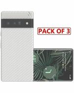 GADGETRONICS (Pack of 3) Google Pi x el 6 Pro Carbon Fiber Skin Scratch Resistant Back Screen Guard