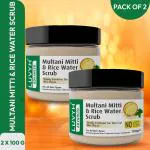Multani Mitti & Rice Water Scrub - 200g (Pack of 2)