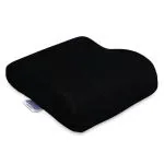 Sleepsia Memory Foam Mini Contour Travel Pillow (31 L x 26 W x 8 H cm) (Black)