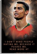 Surmul Multicolor Sunboard Medium Cristiano Ronaldo Quotes Poster Motivational Football Players