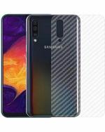 GADGETRONICS Samsung A20S Transparent Plastic Scratch Resistant and Anti Fingerprint Back Screen Guard Sticker