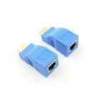 Microware HDMI Extender to RJ45 Cat 5E or 6 Network LAN Ethernet Adapter