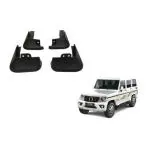 Gee Cee Black Abs Plastic O.E Type Mud Flaps Mud Guard For Mahindra Bolero Fr/Full Sz (Set Of 4)