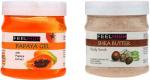FEELHIGH Face and Body Skin Care Combo (Papaya Cream, Shea Butter Scrub) Each 500 ml
