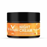 Vivaglo Brightening Night Comfort Cream - 50 g| For Dark Spots, Uneven Skin Tone| Hyaluronic Acid & Niacinamide| Fragrance Free| Dermatologist Recommended (Pack of 1)