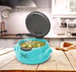 Milton Microwow One Touch 2500 Insulated Inner Steel Casserole, 2300 ml, Blue