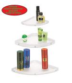 APPGEN Bazaar ABS Plastic Corner Rack Shelf Set Of 3 (Size: 7
