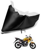 Auto Hub Bike Body Cover for Honda CB Twister , Dustproof UV Protection water resistant Custom Fit Cover-(Black-White )