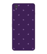 Bhaicover Oneplus X Multicolor Purple Heart Pattern Mobile Phone Back Cover