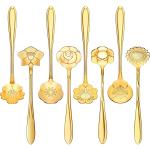 Hasthip Gold Flower Spoon Coffee Teaspoon Set