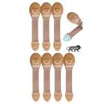 Kids Station Made in India Furniture Safety Locks for Kids, Child Safety Locks for Drawer, Cabinet, Cupboard, Baby Proofing Product, Strong Adhesive Safety Lock (Pack of 8, Beige)