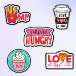 Expleasia Wooden Fridge Magnets for Home & Kitchen | Gift Items | Refrigerator Decorative Magnet | Funny Magnets | Motivatinal Magnets ( Forever Hungry )
