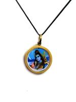 Astroghar Shri Shiva Mahadev Mrityunjaya Mantra Multicolor Brass Yantra Pendant For Men And Women