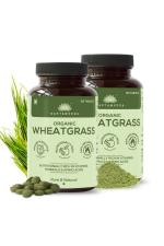 Saptamveda Organic Wheat Grass 120 Tablets 500mg (Pack of 2)