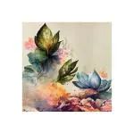 Random Printed Multicolor Attractive Flower Art Canvas Painting