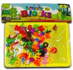 TOYRIX Saaba Multicolor Plastic Lovely Blocks Learning Of Abcd And 1234 Building and Construction Toys