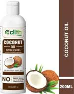 Edith Naturals Ayurvedic Hot Oil, Warming Coconut Hair Oil, Frizz Hair Hair Oil (200 ml)