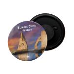 Dhcrafts Multicolor Metal France Etretat Cliffs Printed Fridge Magnet, 5.8 Cm