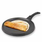 The Indus Valley Non-Stick Black Cast Iron Tawa 10 inch