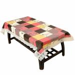 CASA-NEST Floral PVC 2-4 Seater Centre Table Cover (40x60-inches, multi check )-Printed001
