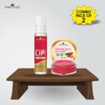 Park Daniel Roll On Lip Serum, 10 Ml And Strawberry Lip Scrub, 8 Gm (Combo Of 2)