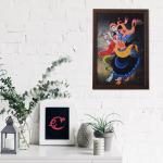 Ecraftindia Dancing Radha Krishna UV Art Painting 35 X 50 cm