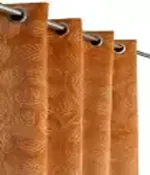 STACKERS Velvet Blackout Door Curtain (Pack Of 2)-14-Colour-Gold