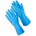3P DELIVERING MEDICAL SOLUTION WORLDWIDE Dishwashing gloves for kitchen reusable, Rubber cleaning gloves for household.(Large,Blue,1 Pairs)
