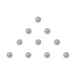 Comet Busters White Bindi For Women