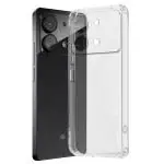 Fashionury Shockproof Crystal Clear Back Cover Case for Poco X6 Neo 5G | Raised Bumps for Camera & Screen Protection | Transparent Back Cover Case for Poco X6 Neo 5G