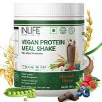 Inlife Vegan Plant Based Nutritional Meal Replacement Shake for Men and Women, (500 g, Chocolate)