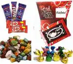 Fabbites Milk Rock Stone Candy With Center Filled Jelly Chocolate - 220 G