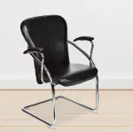 Teal Cosco Visitor Chair - Black