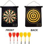 Goyals Black Portable And Foldable Magnetic Power With Double Faced Dart Game