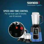 Havells Sonido- I Blue 1200W 3 Jar Mixer Grinder, Blue & Black