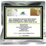 MGBN Gelatin With Mango Seed Powder 2 In 1 Uses For Face Mask, Hair Removal Skin Care 25 gm