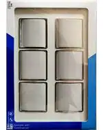 Anchor by Panasonic Penta Modular Polycarbonate 12m White Horizontal Plates with Chrome Collar